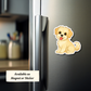 Custom Shorkie Dog Sticker - Gold and White | Personalized with Name