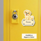 Custom Shorkie Dog Sticker - Gold and White | Personalized with Name