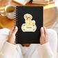 Custom Shorkie Dog Sticker - Gold and White | Personalized with Name