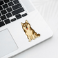 Custom Siberian Husky Dog Magnet - Agouti and White | Personalized with Pet Name