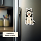 Custom Siberian Husky Dog Sticker - Black and White | Personalized with Name