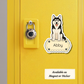 Custom Siberian Husky Dog Sticker - Black and White | Personalized with Name