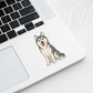 Custom Siberian Husky Dog Magnet - Gray and White | Personalized with Pet Name