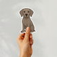 Custom Weimaraner Dog Sticker - Mouse Gray | Personalized with Name