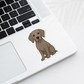 Custom Weimaraner Dog Sticker - Mouse Gray | Personalized with Name