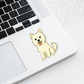 Custom Westie Dog Sticker - White | Personalized with Name