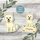 Custom Westie Dog Sticker - White | Personalized with Name
