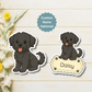 Custom Yorkiepoo Dog Magnet - Black | Personalized with Pet Name