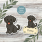 Custom Yorkiepoo Dog Sticker - Black | Personalized with Name