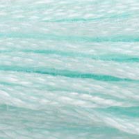 DMC #747 Pearlescent Blue Sea Mist official colour swatch