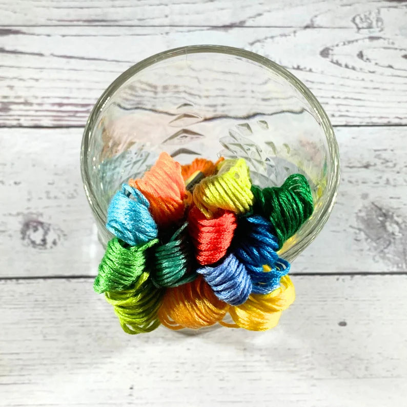 Lot de 12 fils à broder tropicaux Island Breeze