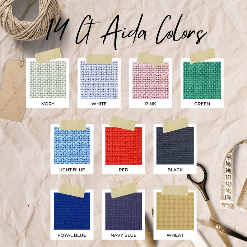 Aida 14 fils : fil à broder et à point de croix
