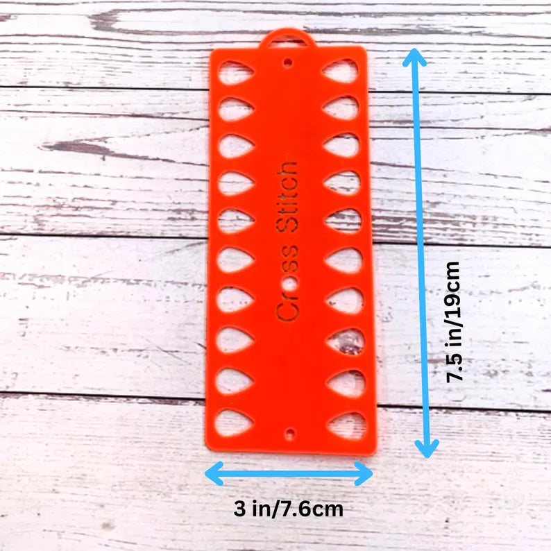 Organisateur de fils à broder – 20 trous – 7,5 x 3 pouces