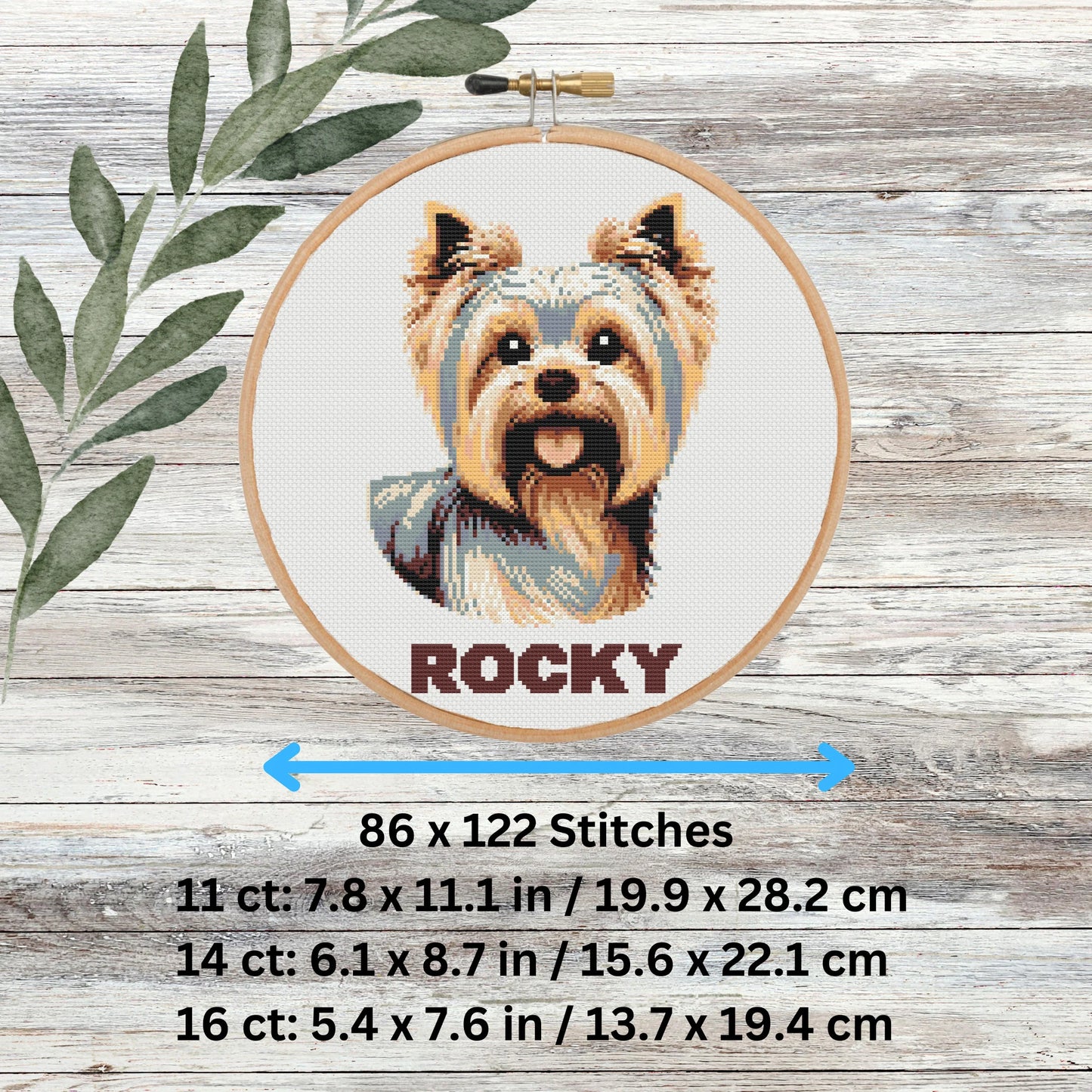 Modèle de Yorkshire Terrier – Portrait de chien (PDF)